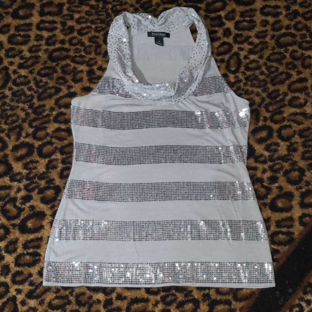 White House Black Market sequined top